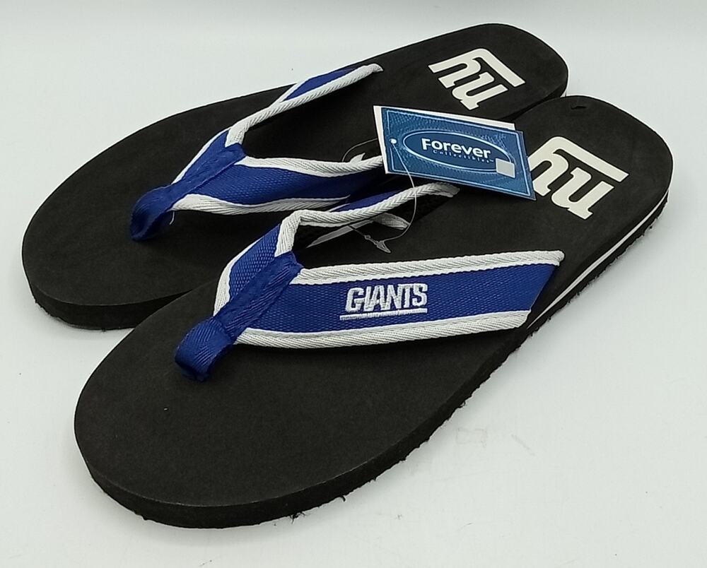 New York Giants NFL Forever Collectibles Flip-Flops Men's XL (12-13)